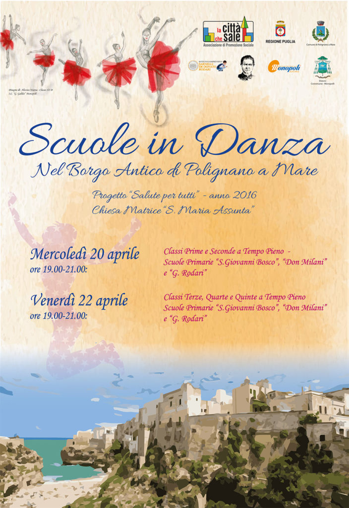 Locandina Scuole in Danza nel Borgo Antico di Polignano a Mare 2016
